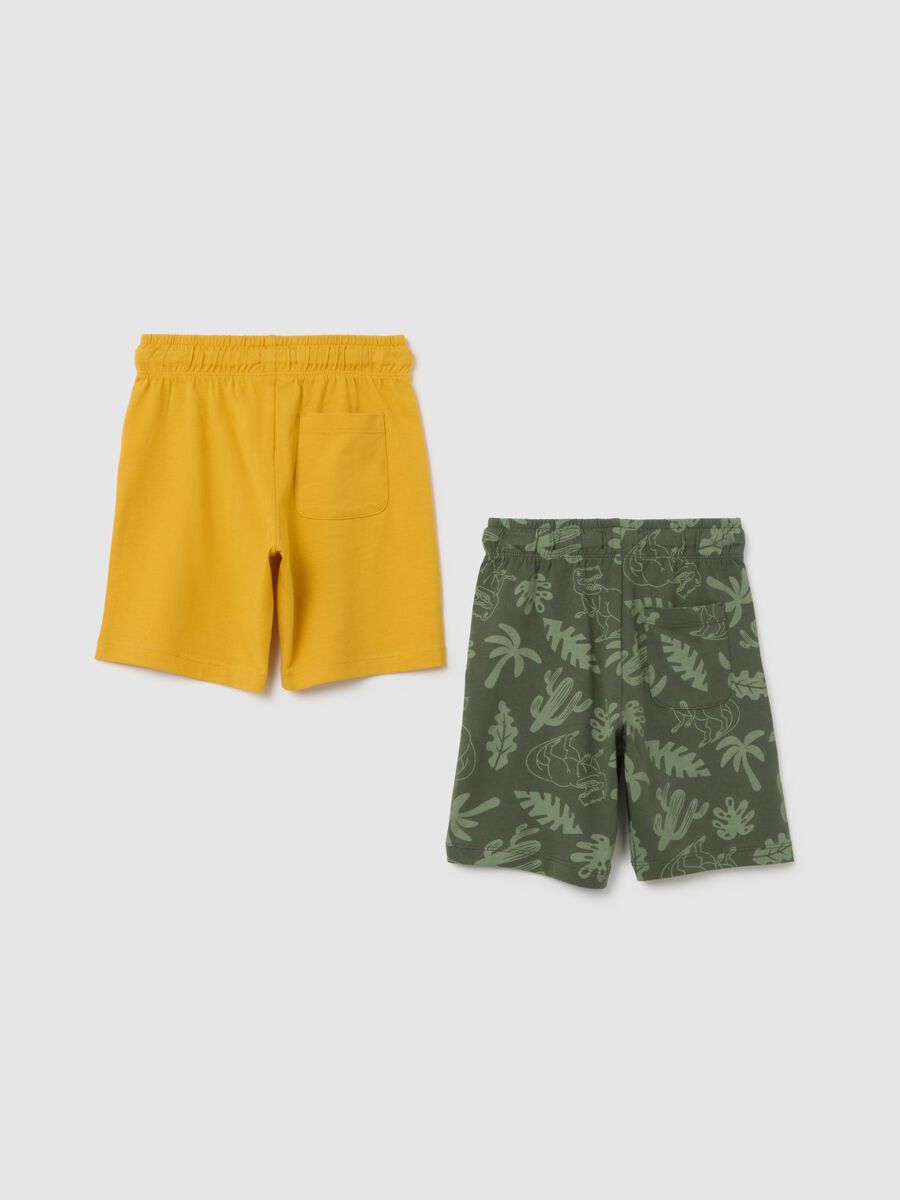 Multicolour regular fit pure cotton children's shorts set_1
