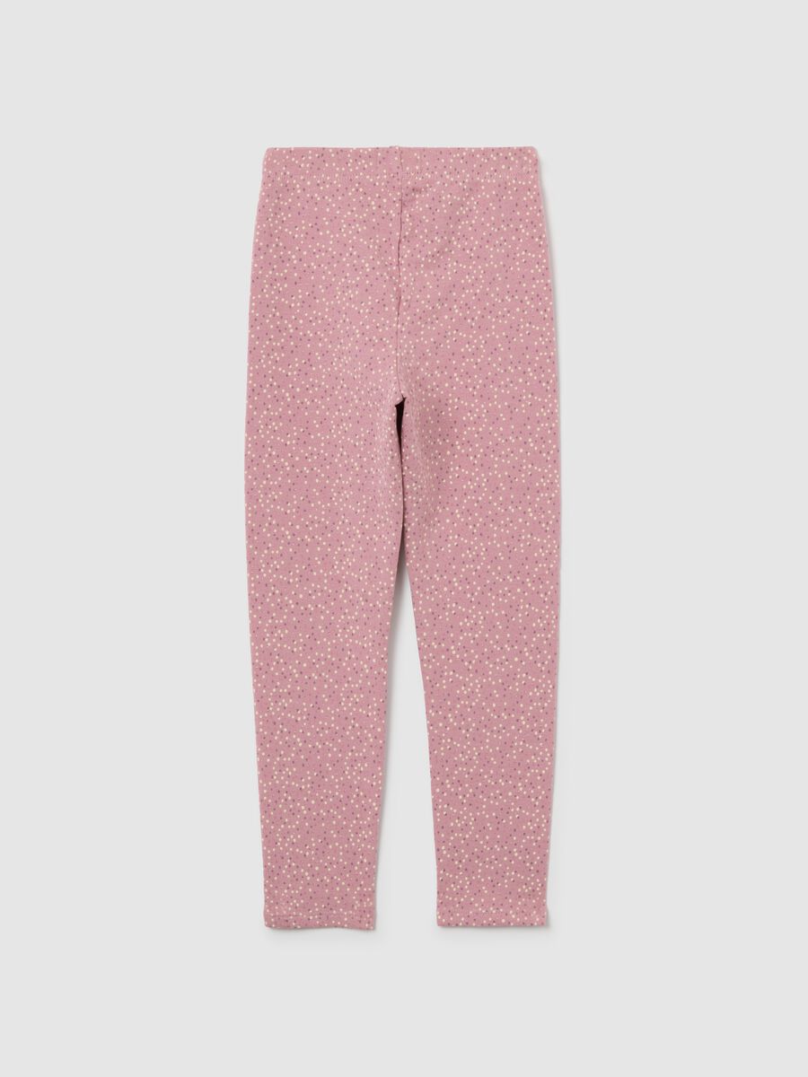 Elasticated Pink Leggings for Girls_1