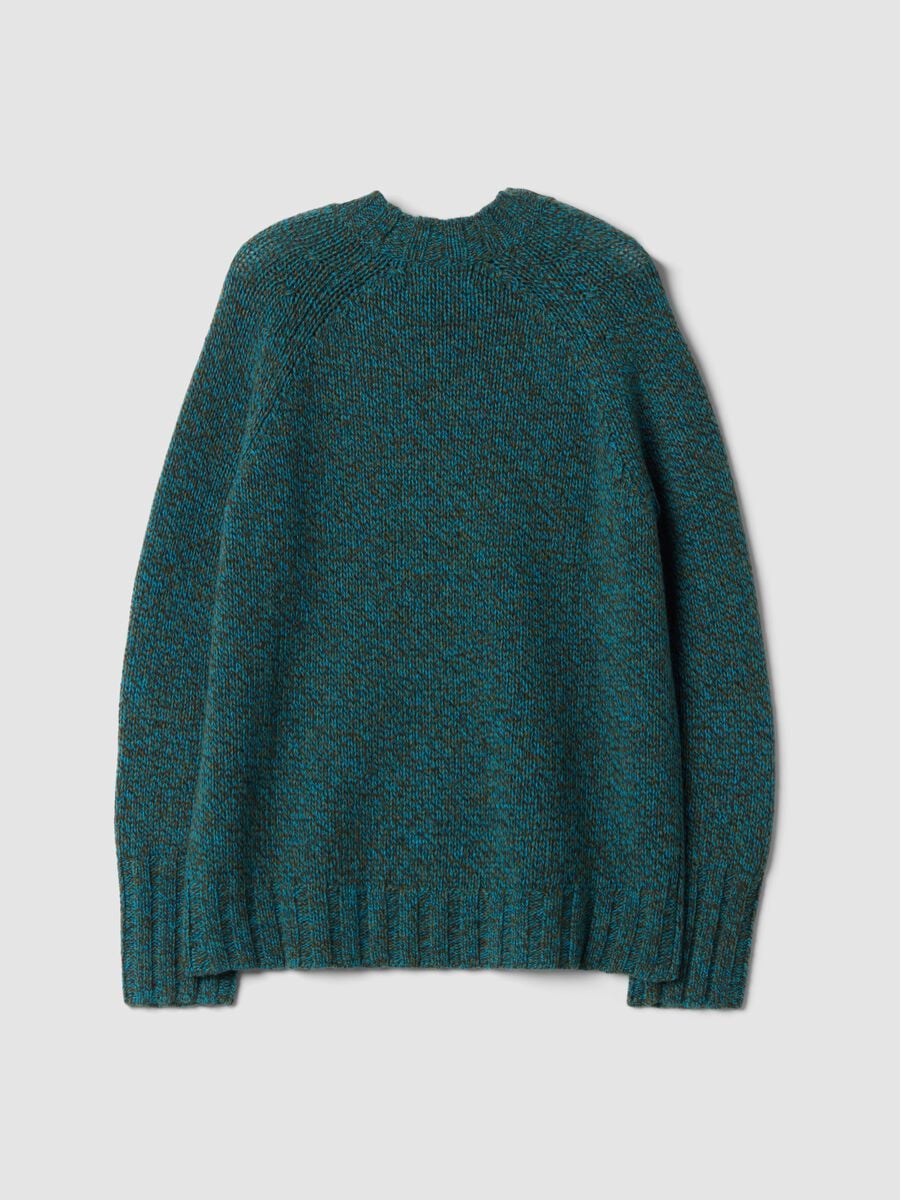 Green wool-blend crew-neck jumper_6