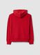 Felpa rossa in puro cotone con girocollo over fit_2