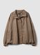 Brown regular-fit jacket in viscose and linen blend_4