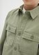 Boys&rsquo; shirt in 100% green cotton with oversized fit and button fastening_1