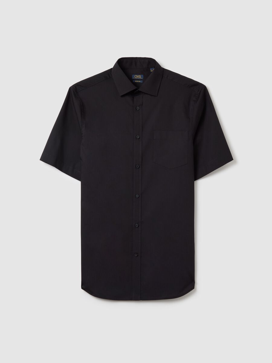 Regular-fit easy-iron shirt with short sleeves_4