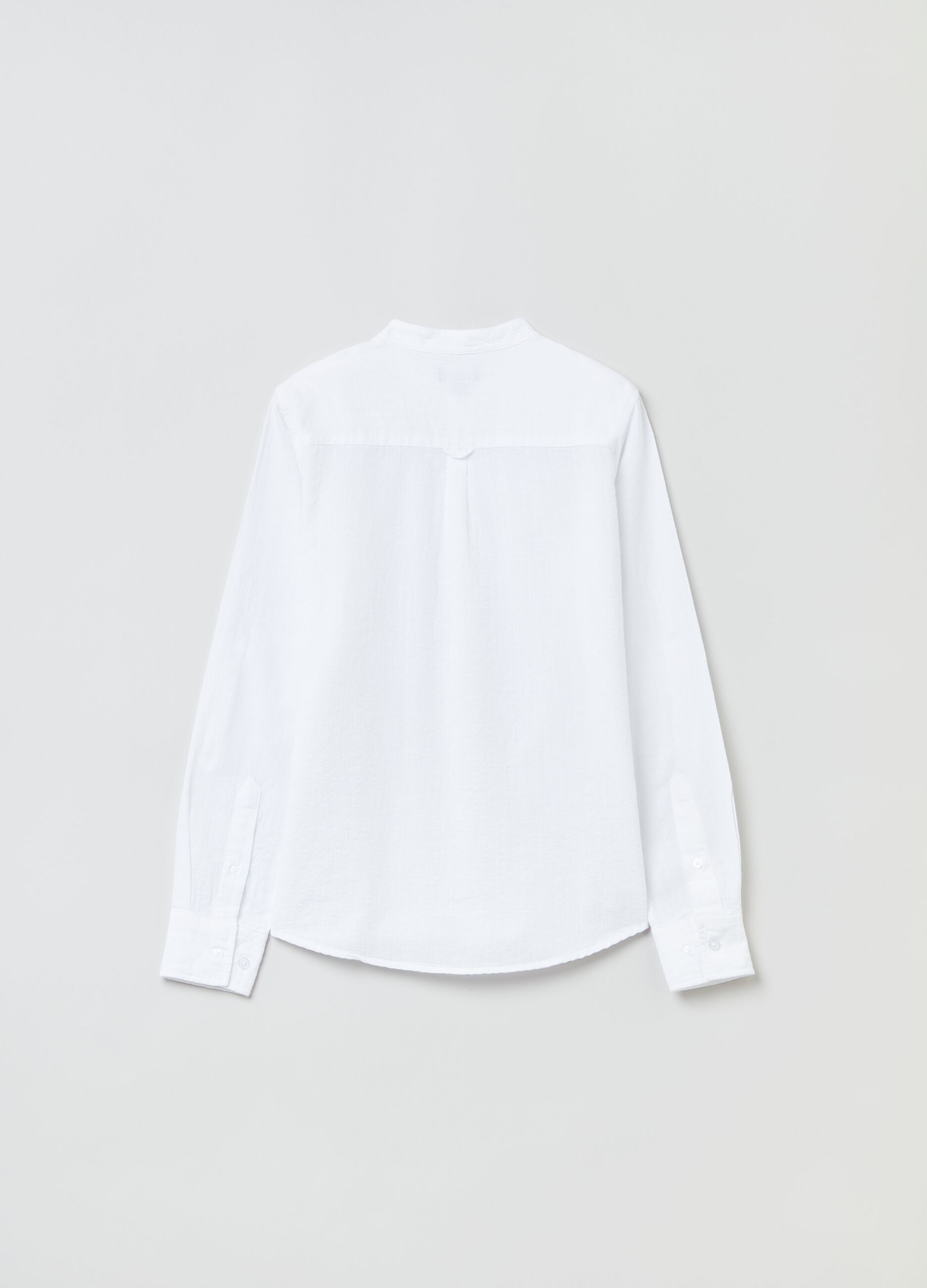 Seersucker cotton shirt