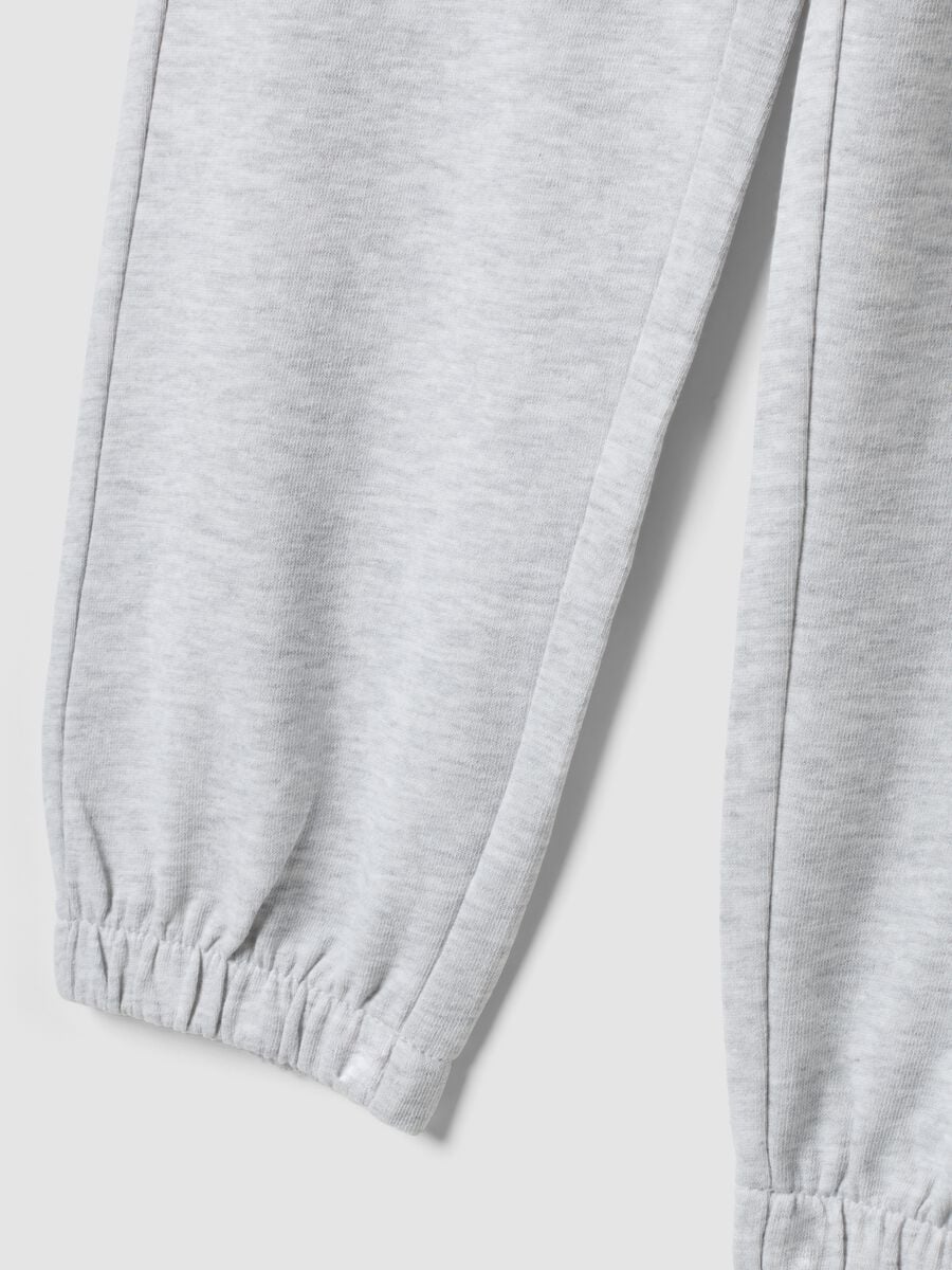 Grey jogger trousers in pure organic cotton_2