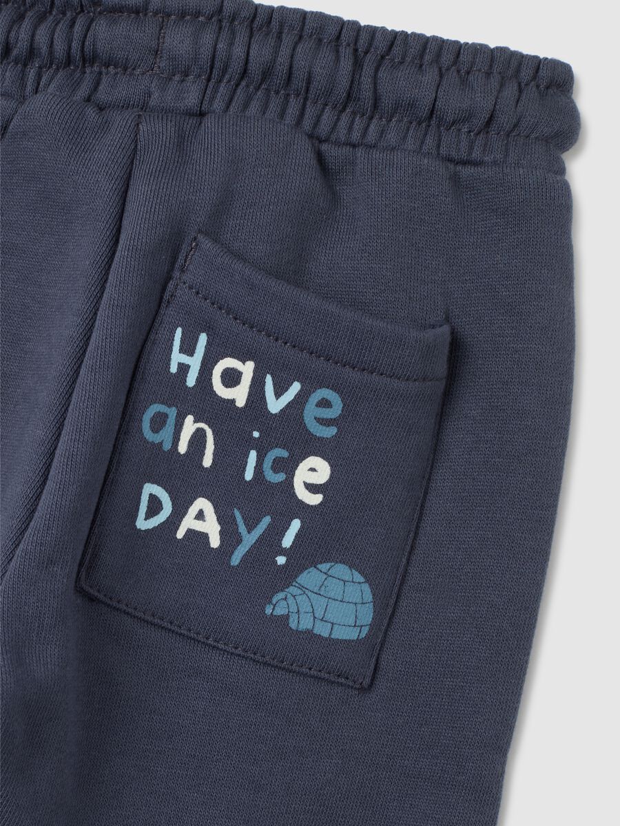 Pantaloni da bimbi in puro cotone grigi regular fit_3