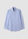 Light blue cotton-blend checked easy-iron regular-fit shirt_4