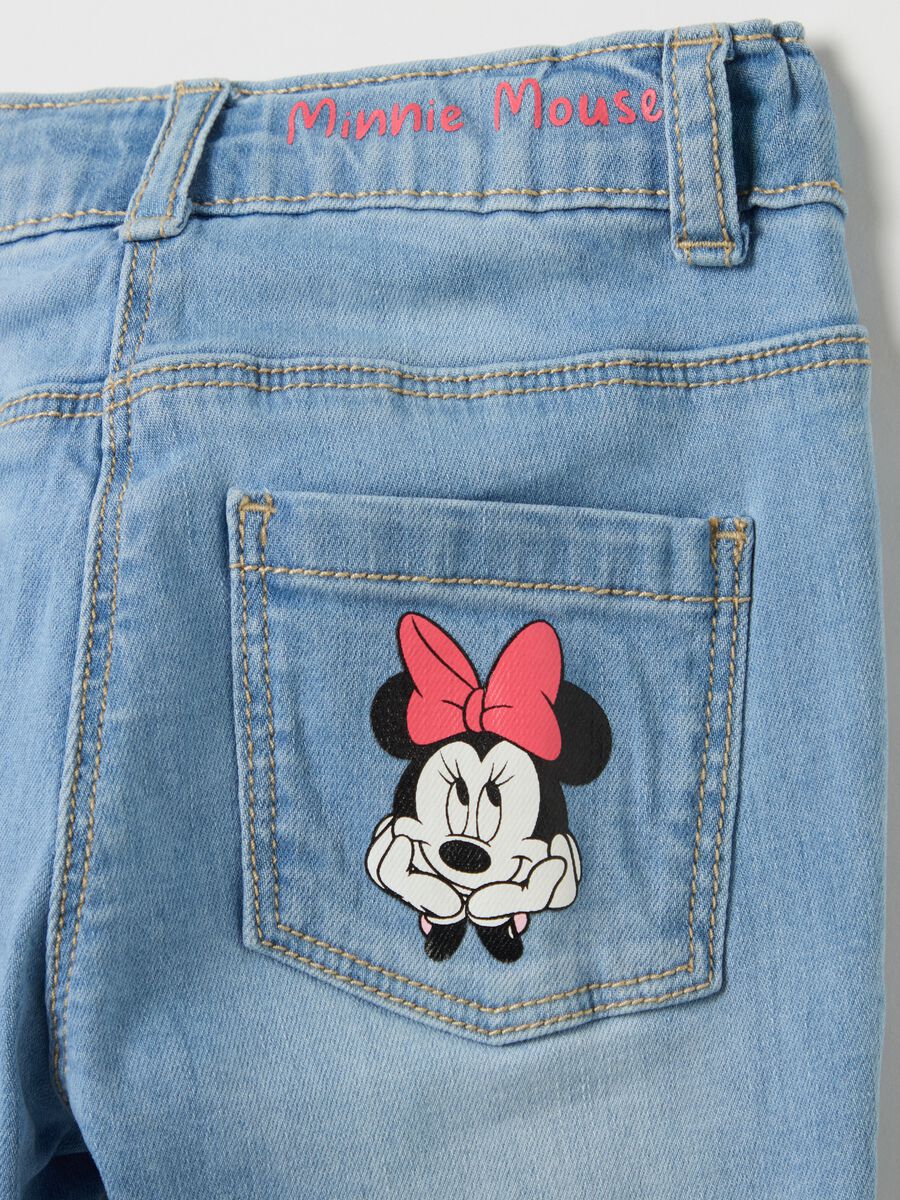 Five-pocket jeans with Minnie Mouse print_3