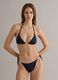 Black triangle bikini top in stretch fabric_1