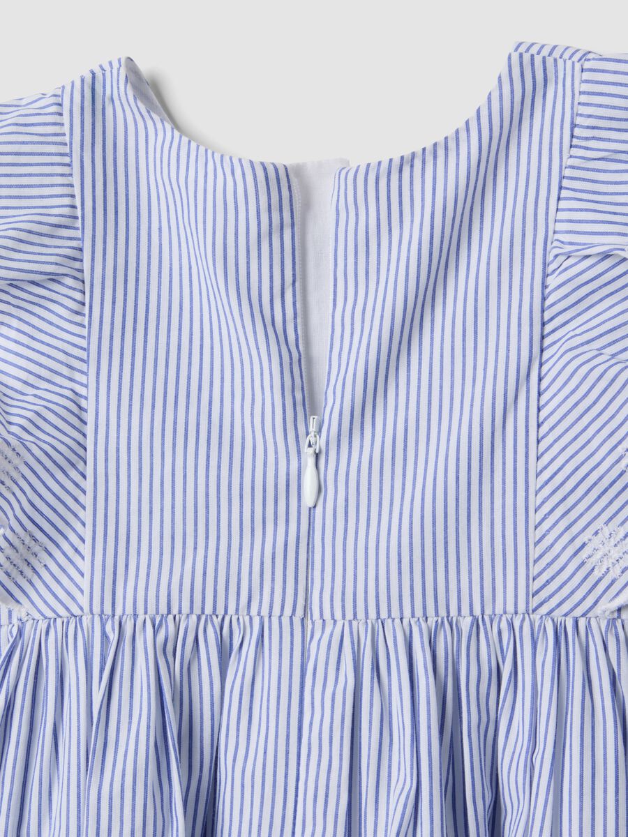 Vestito in puro cotone a righe multicolor da bimba regular fit_3