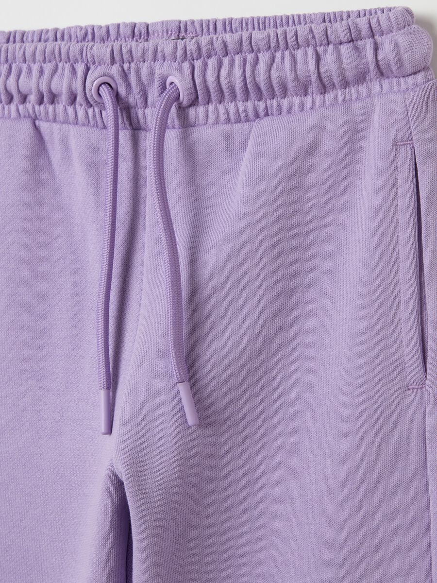 Cotton joggers with drawstring_2