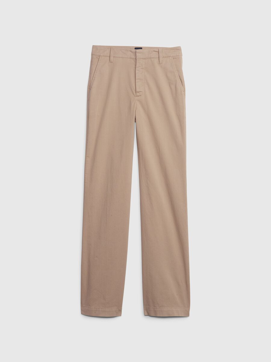 Flare-fit, stretch cotton trousers_5