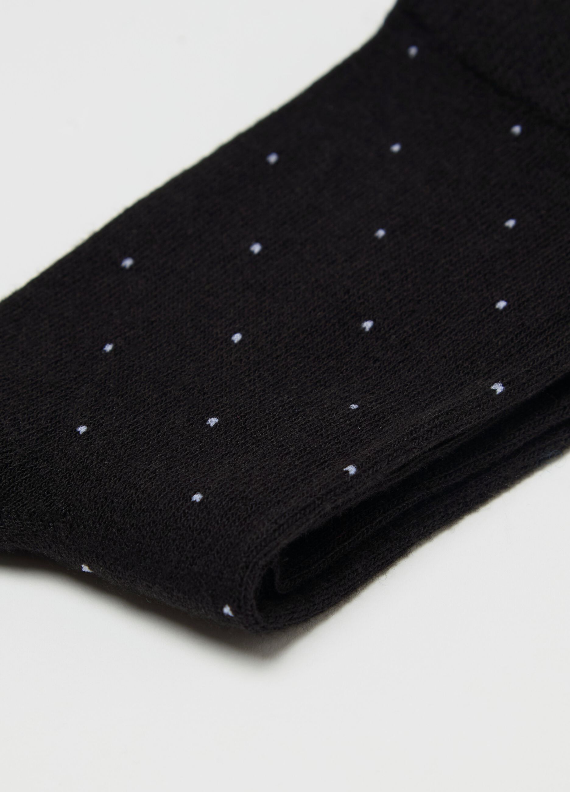 Two-pack short socks with micro polka dots