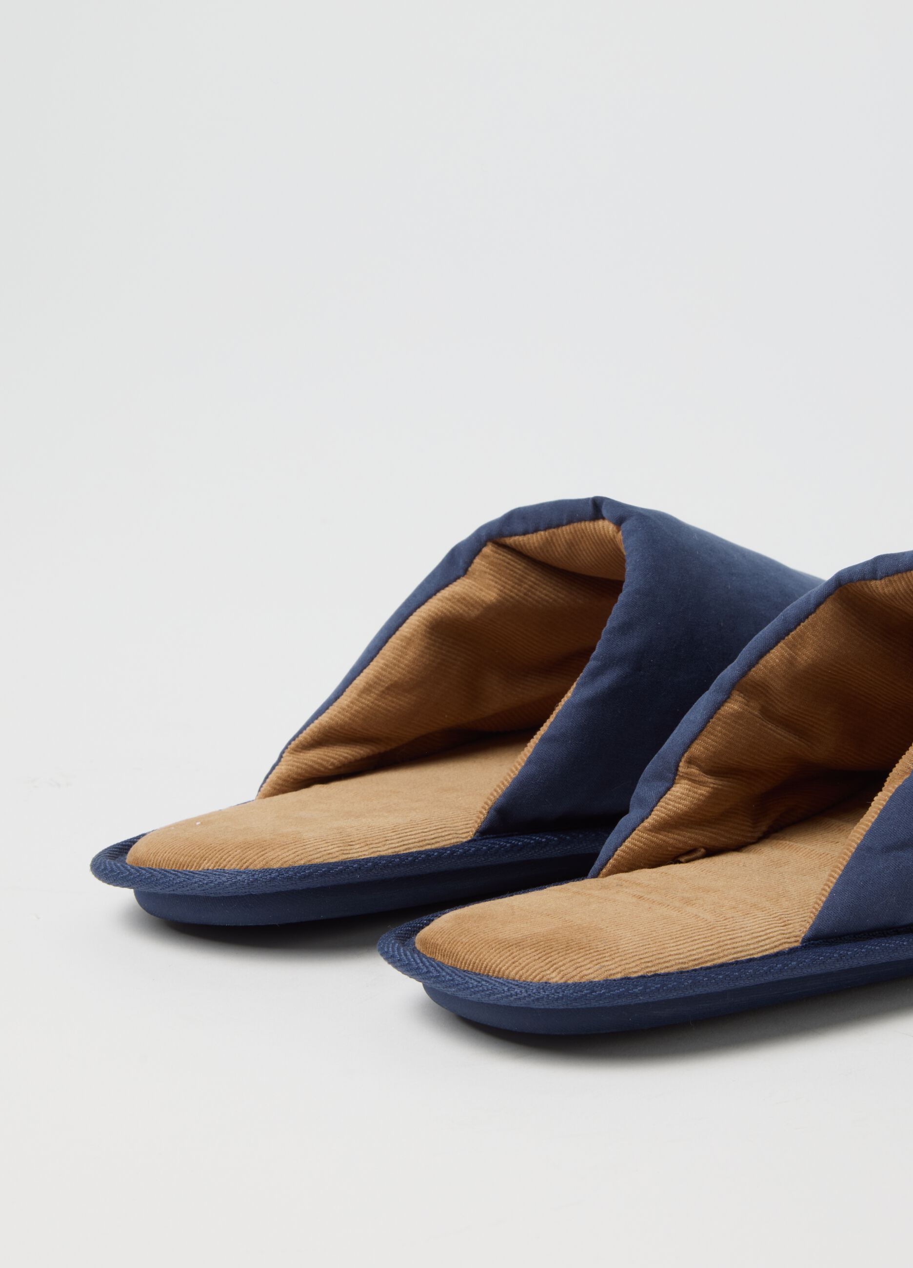 Mixed Blue Slippers