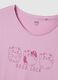 Pink pure cotton dress with cats_5
