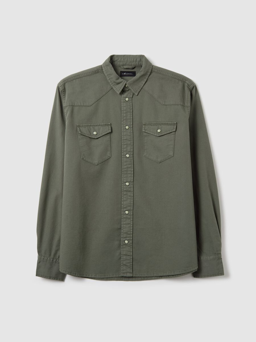 Cowboy shacket in cotton_4