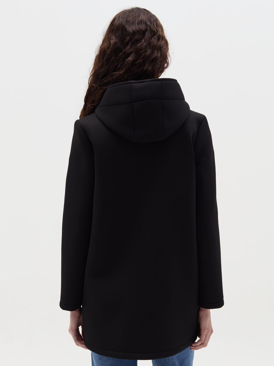 Long jacket with buttons and hood_3