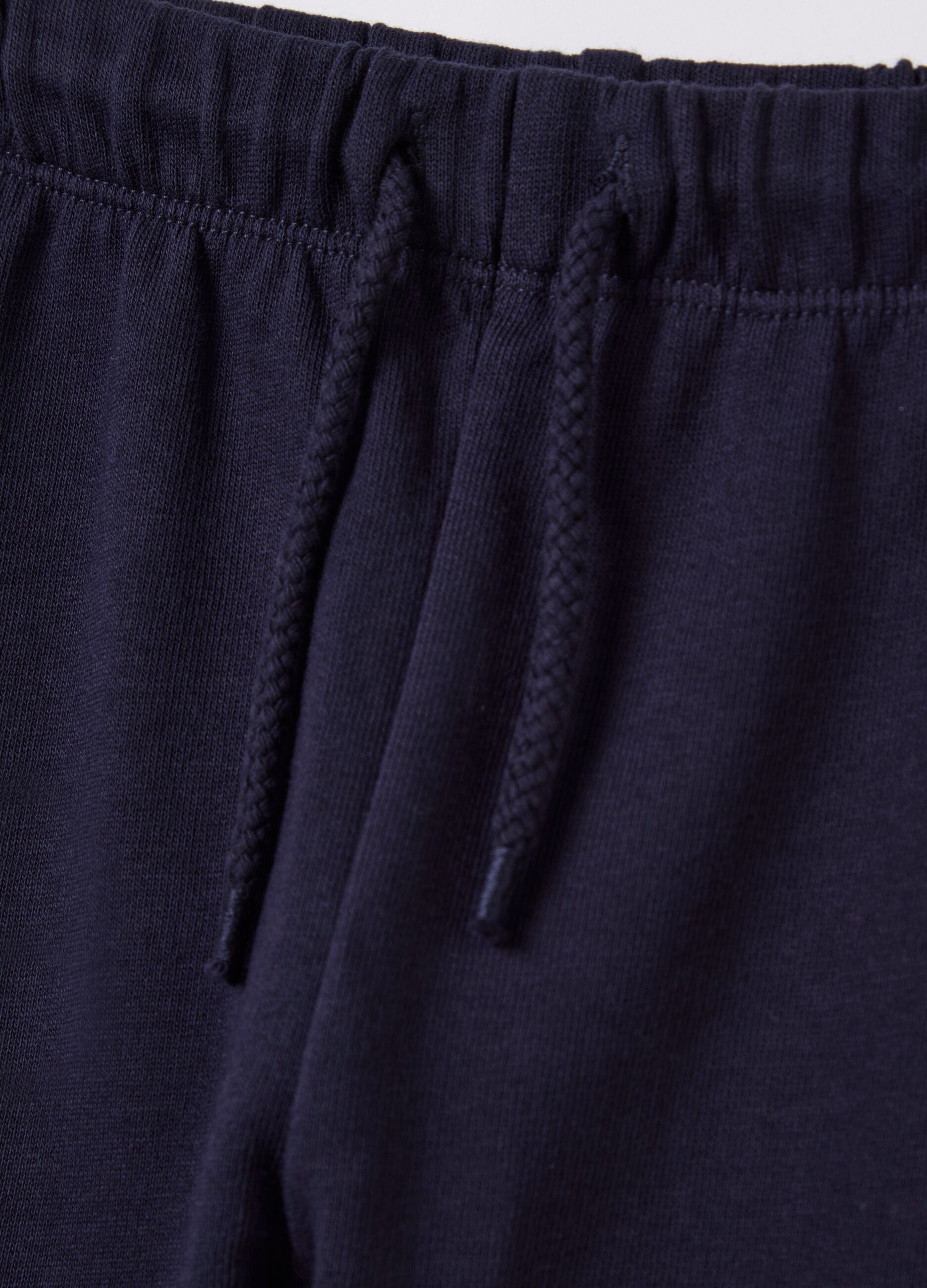Cotton joggers with drawstring
