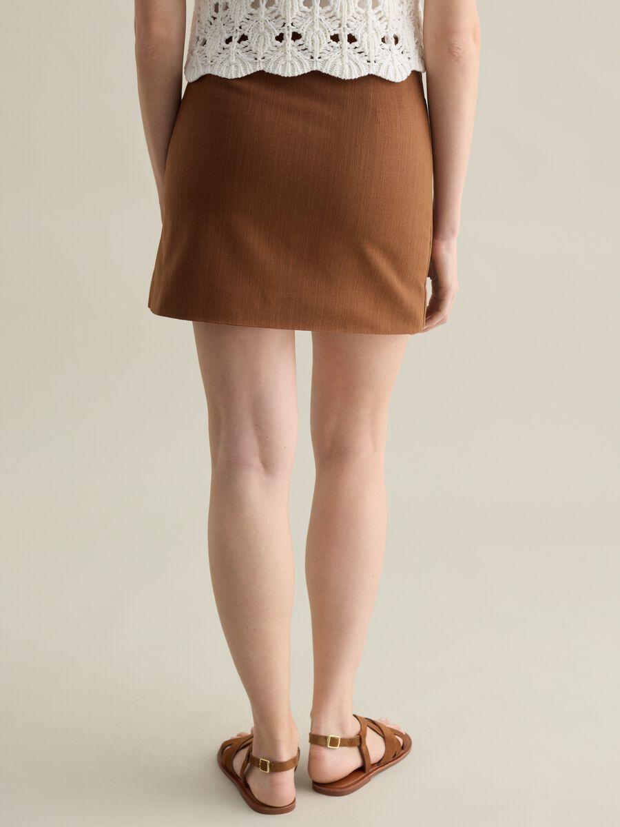 Short skirt in cotton and viscose_3