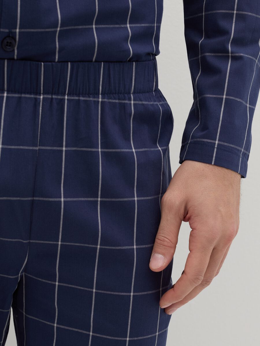 Long pyjamas in check cotton_2