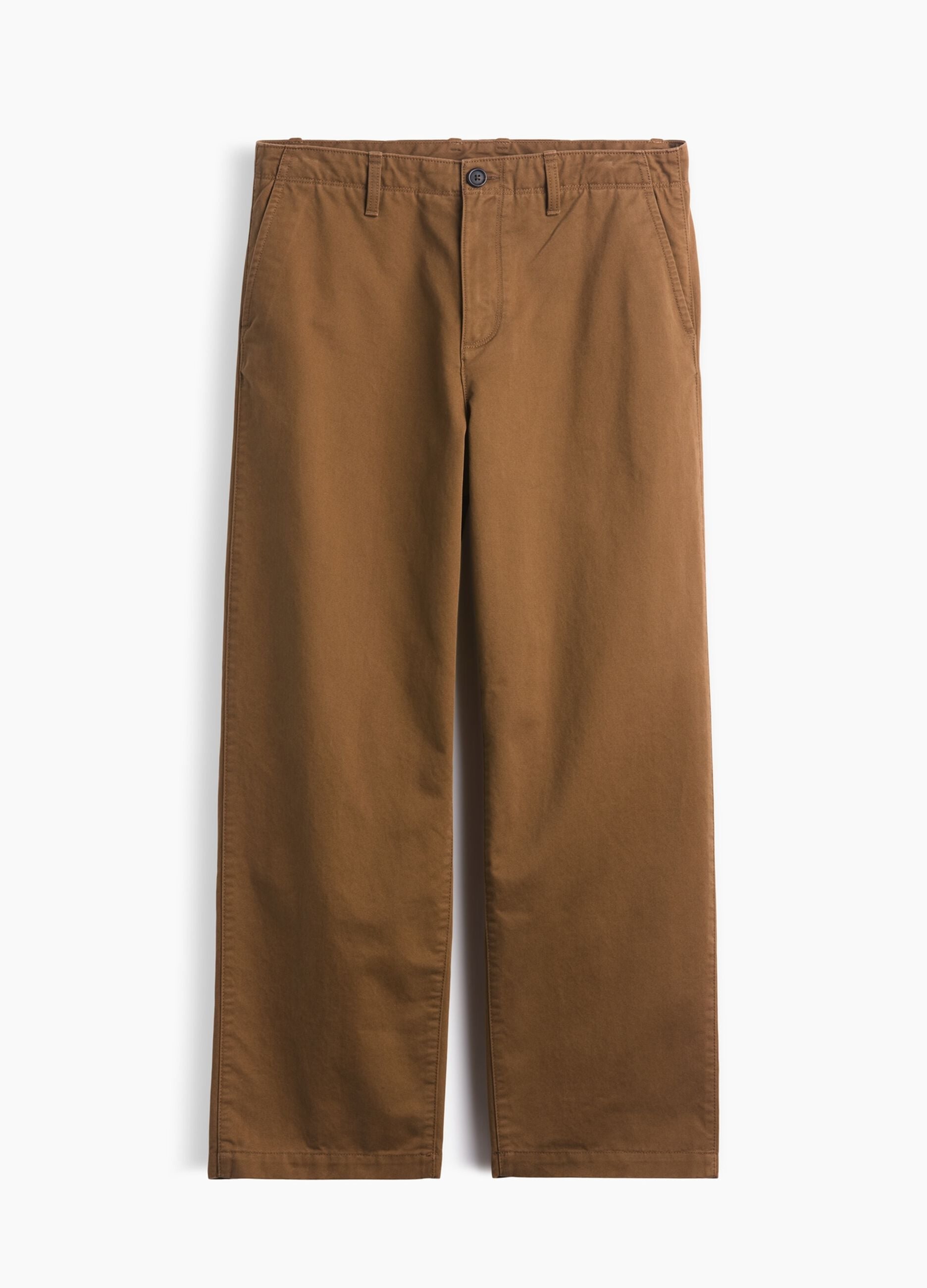 Pantaloni marroni in puro cotone