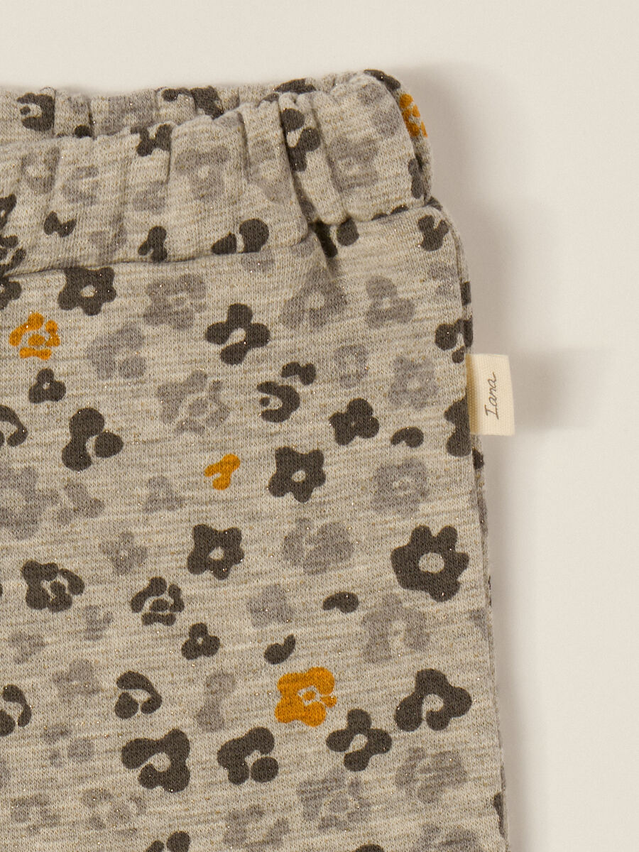 Pantaloni grigi per bambina con elastico_2