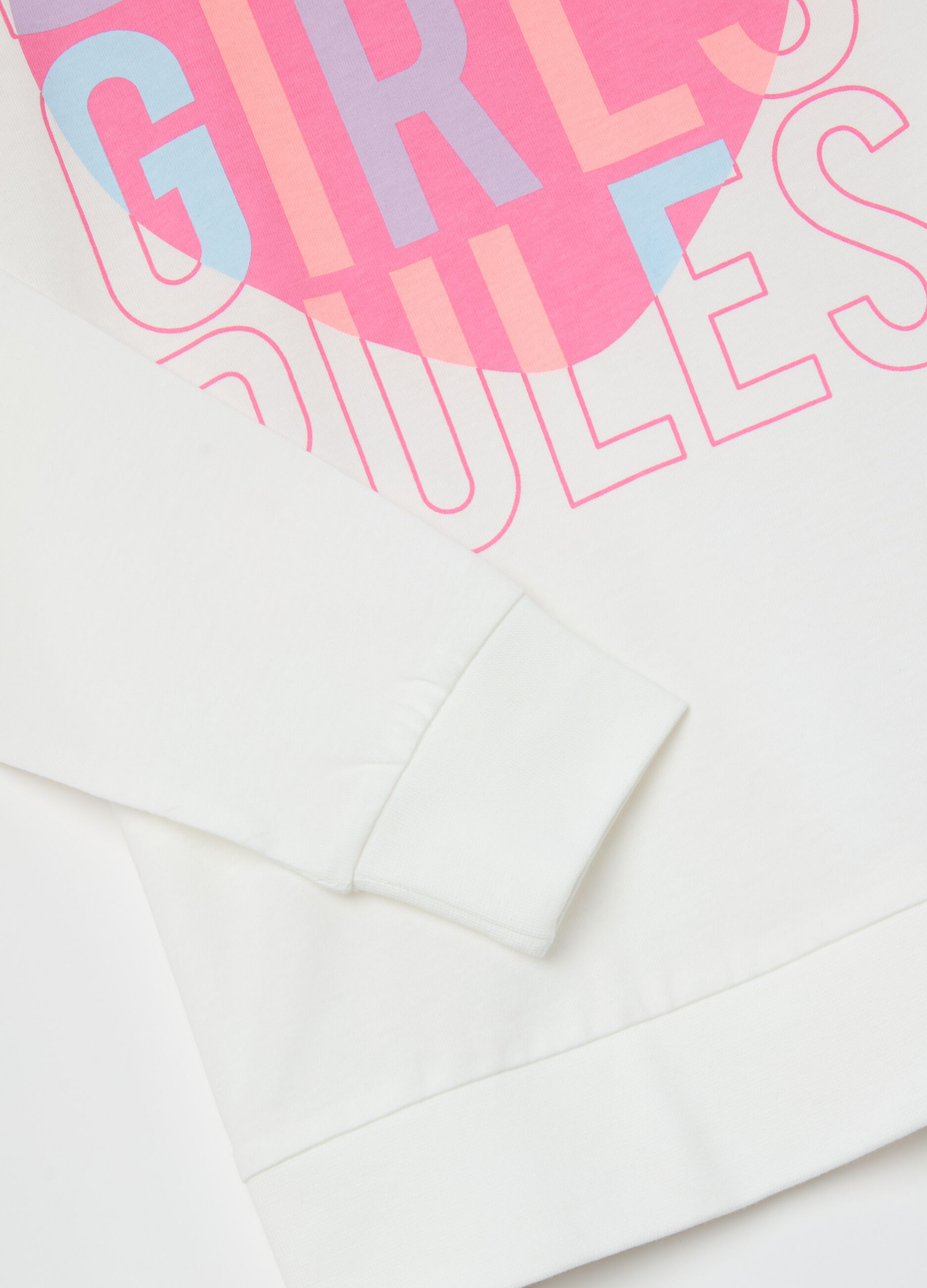 Pigiama in cotone bio con stampa "Love Girls Rules"