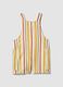 Multicoloured striped viscose blend dungarees for boys with regular fit_1