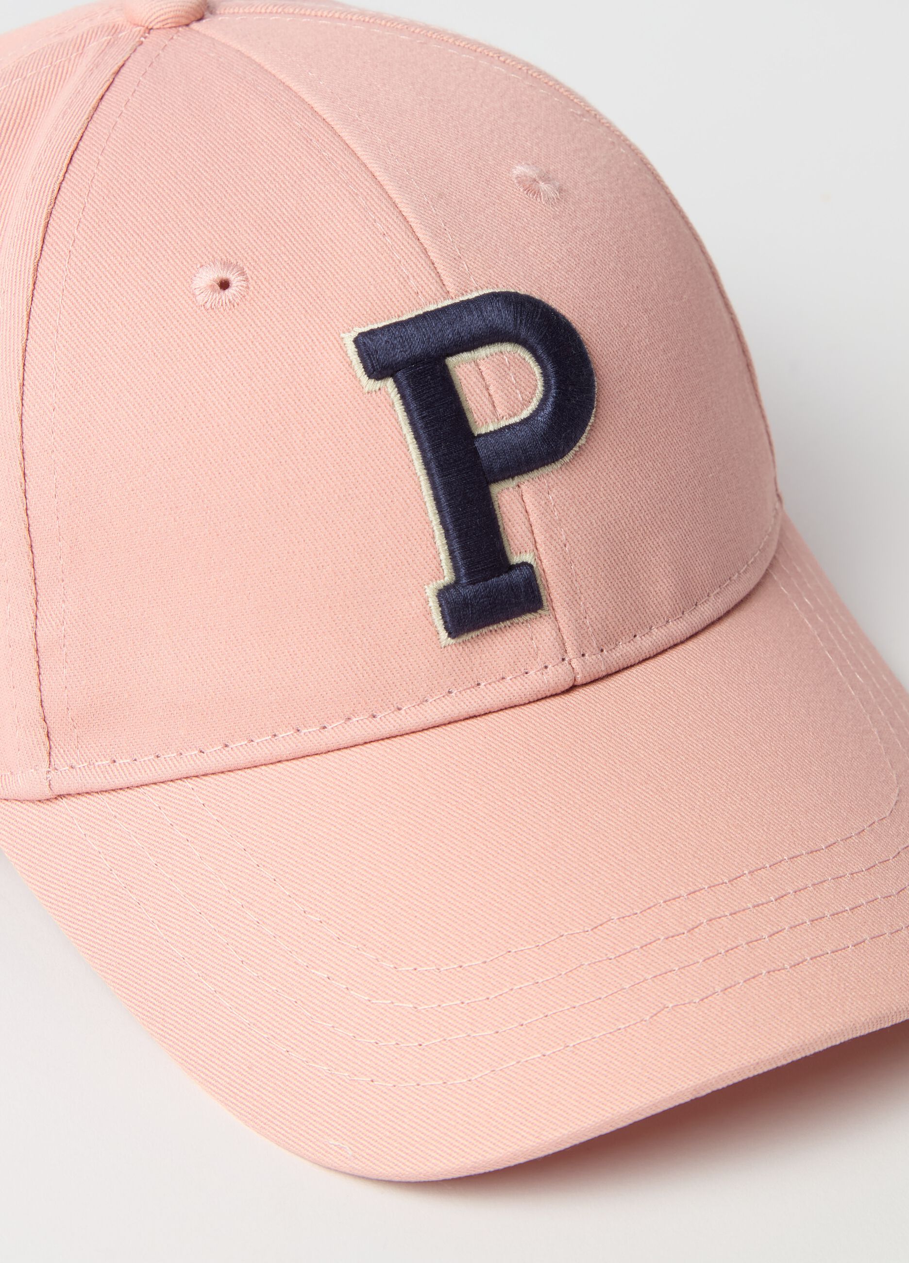Baseball cap with embroidered logo