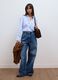 Light blue striped stretch cotton shirt, regular fit_1