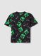 Kids&rsquo; pure cotton multicolour Minecraft print T-shirt_1