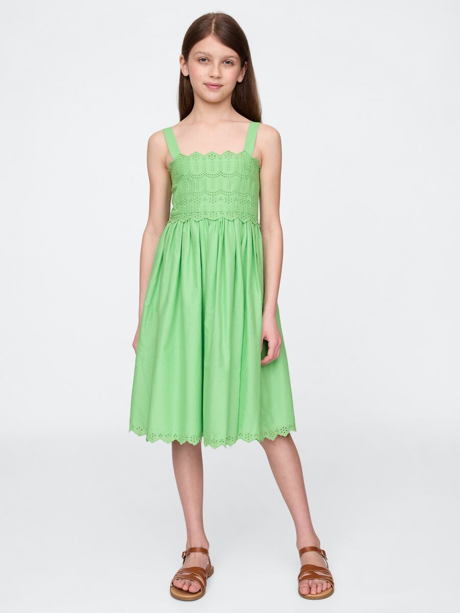 Gap Kids Green Cotton Dress_0