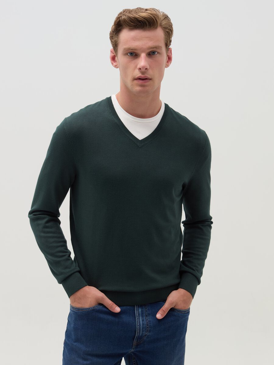 V-neck pullover_0