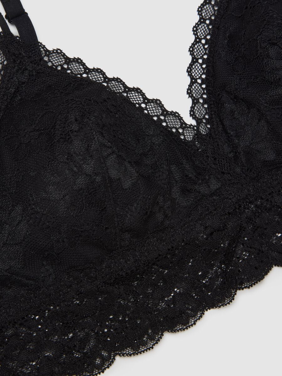 Black Lace Wireless Bra_5
