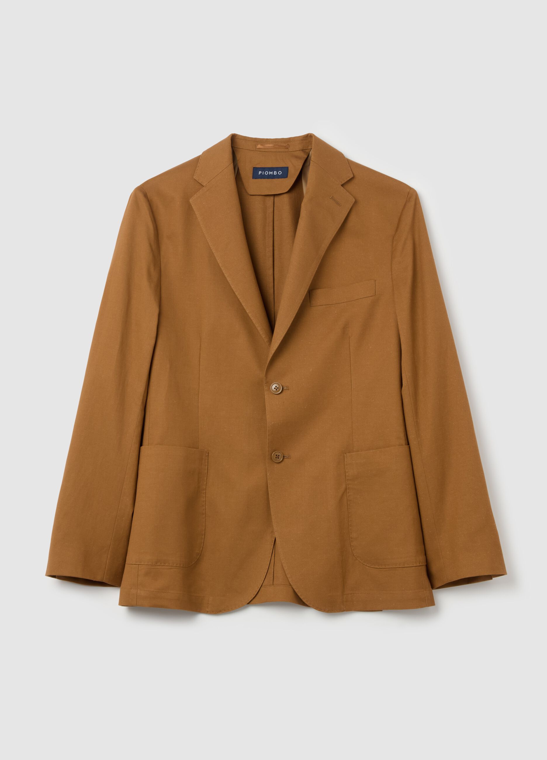 Blazer in Lyocell, cotone e lino