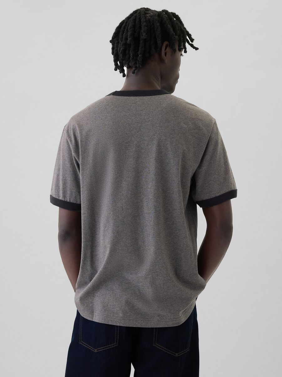 T-shirt in cotone con stampa logo_2