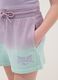 Short viola in puro cotone con sfumatura per ragazza relaxed fit_2