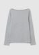 T-shirt in cotton and modal with boat neck_2