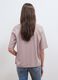 Pink boxy-fit T-shirt in cotton and viscose blend_3