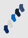Kids' Regular Fit Multicolour Cotton Blend Short Socks Multipack_0