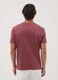 T-shirt rossa in puro cotone mercerizzato slim fit_3