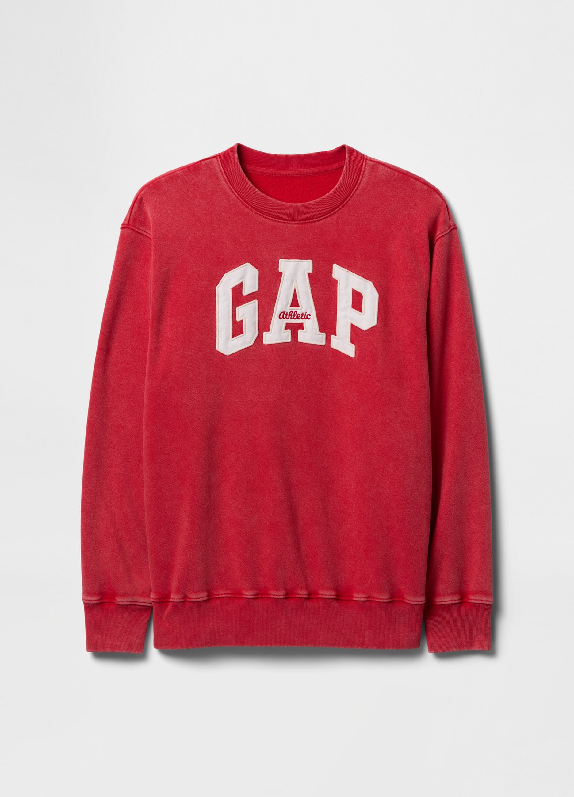 Red sweatshirt with Gap logo