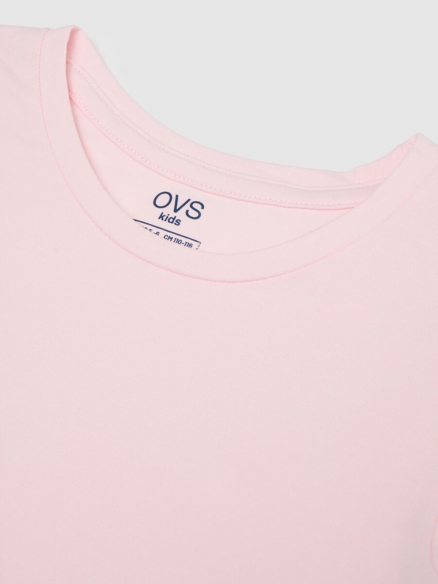 Girl's multicolour stretch cotton blend regular fit double pack t-shirt_2