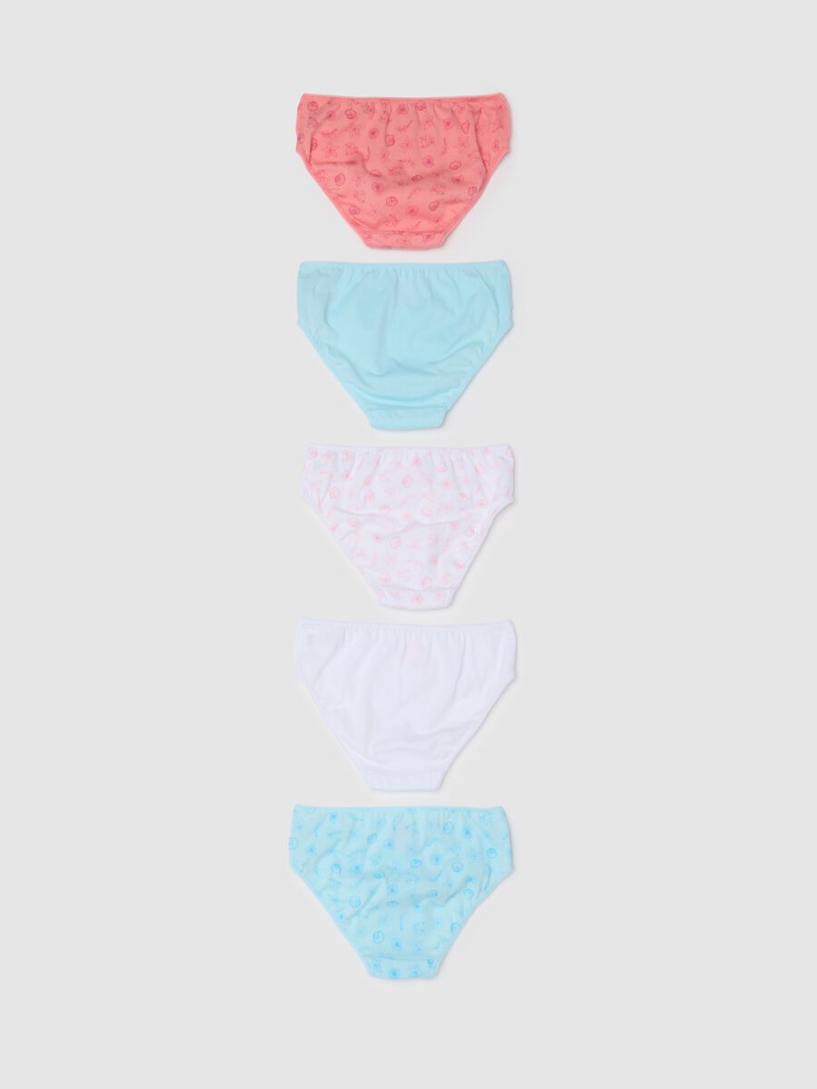 Girls' pure cotton multicolour regular fit briefs_1