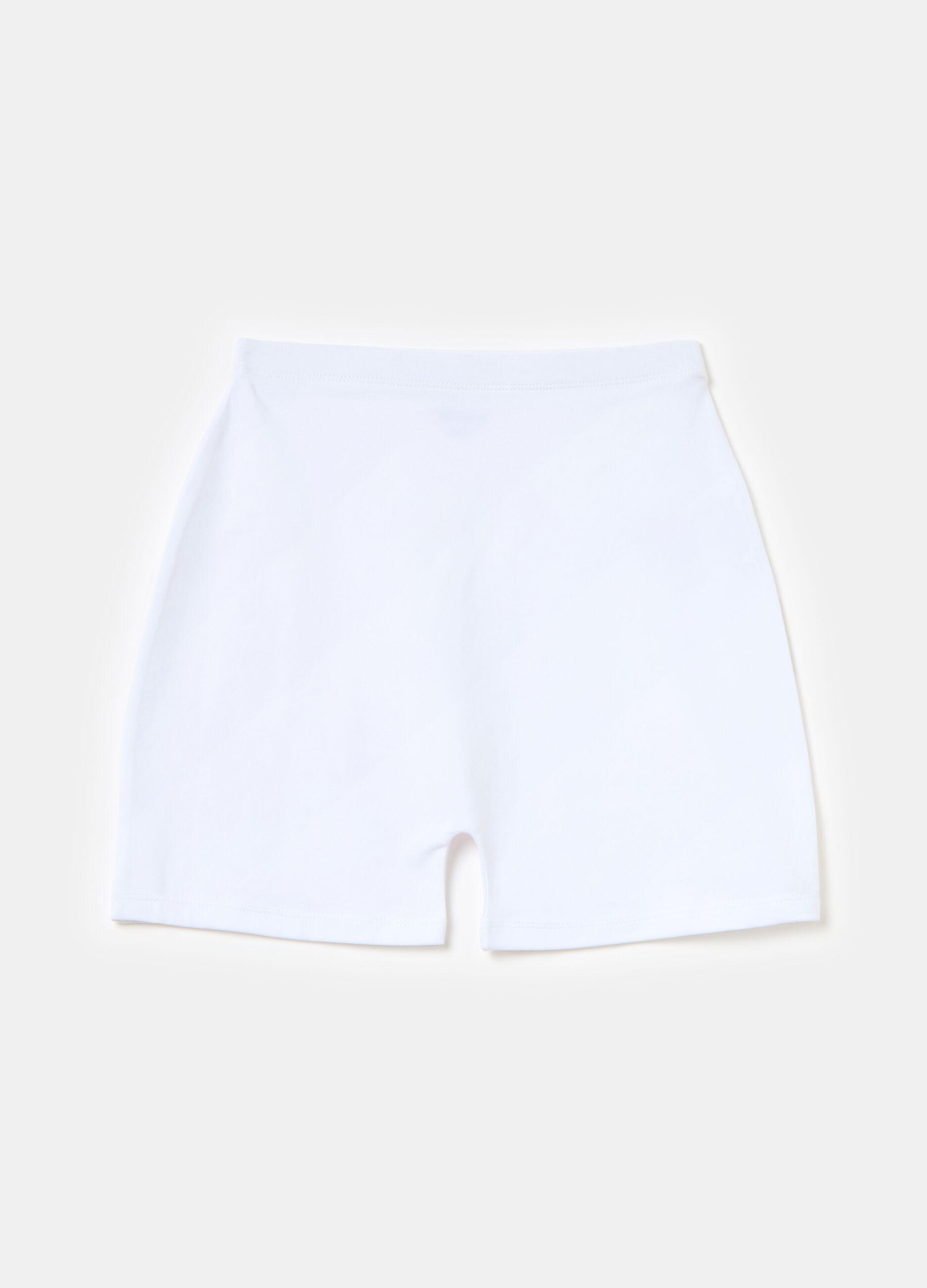 Biker Shorts White