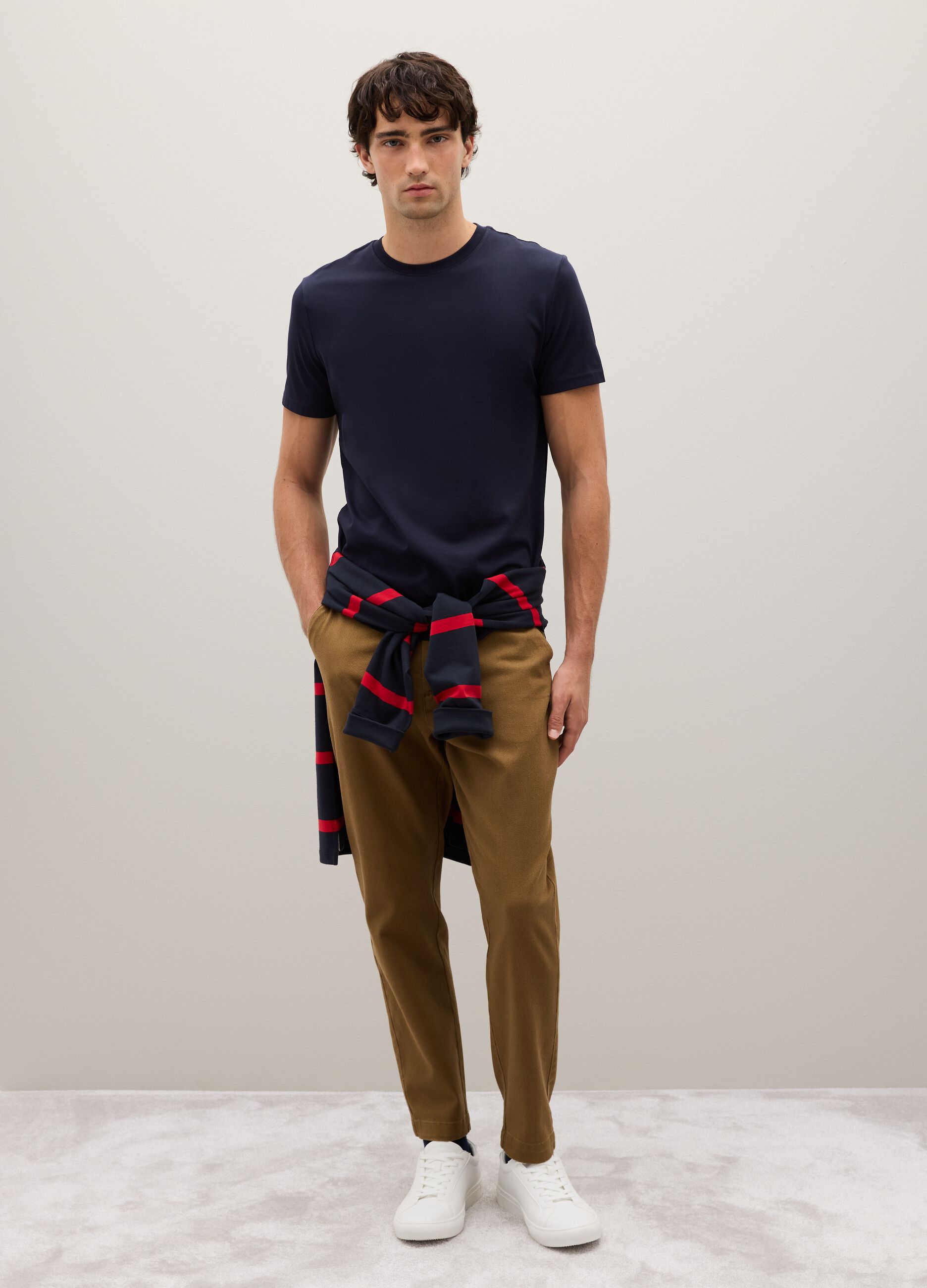 Blue Pure Cotton T-shirt