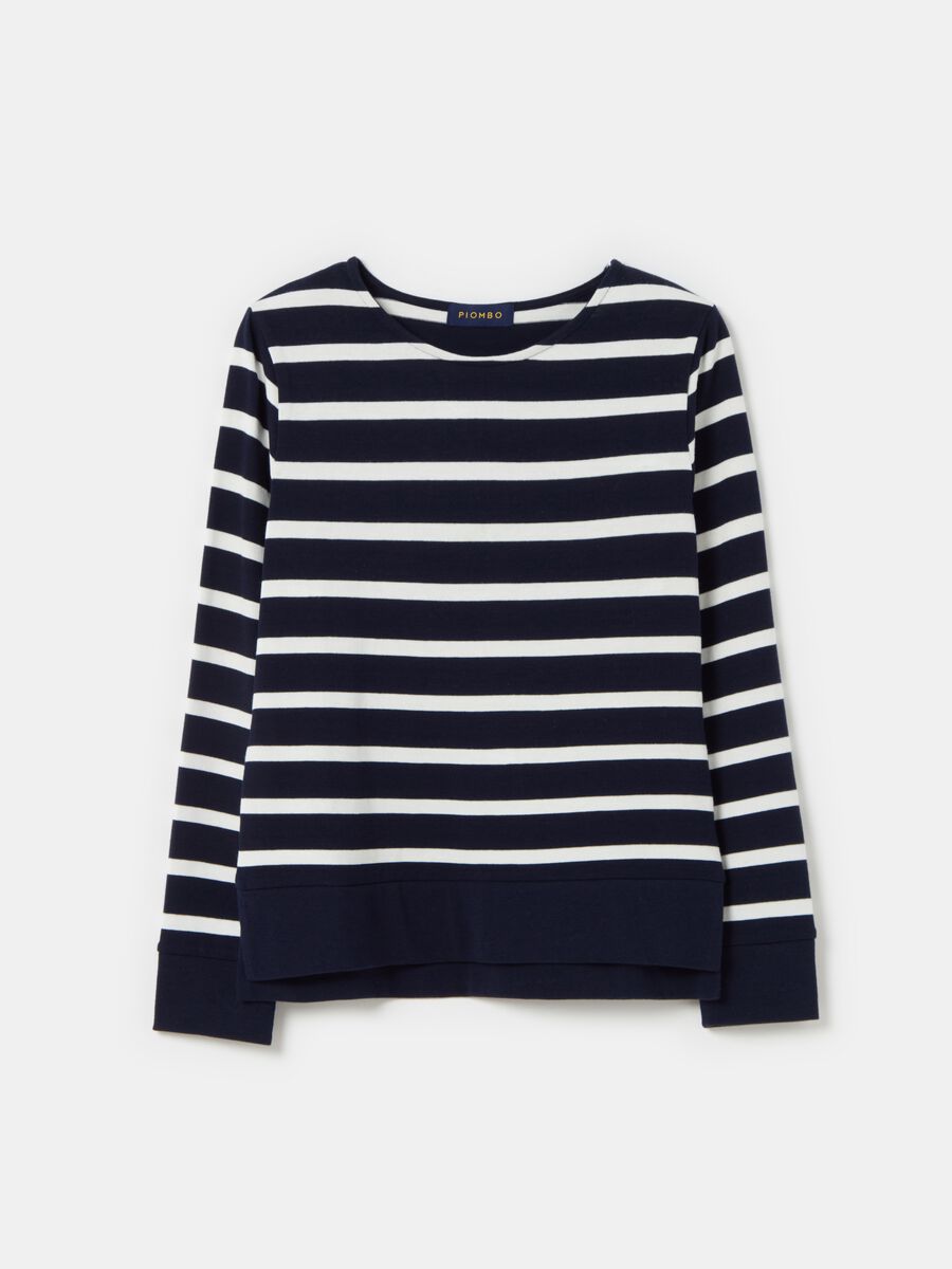 Long-sleeved striped T-shirt_3