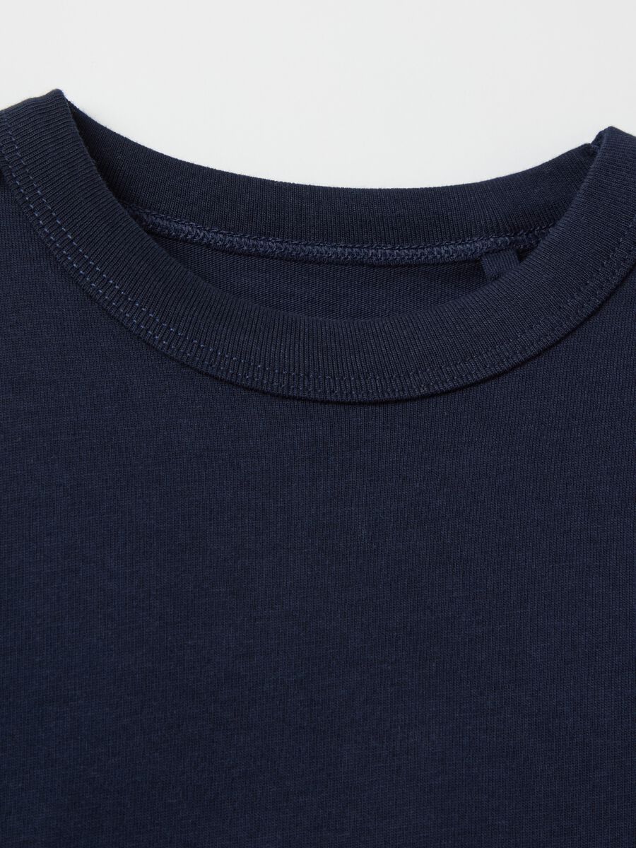 Solid colour T-shirt in organic cotton_2