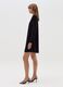 Short dress in velvet with long sleeves_1