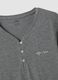 Grey nightdress in organic cotton and viscose blend_6